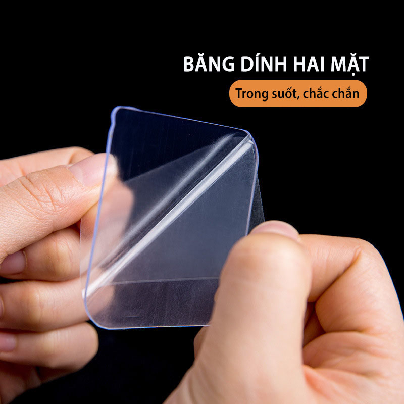Combo 10 Miếng Dán Siêu Dính 2 Mặt Nano, Móc Dán Tường Băng Dính 2 Mặt Beecook
