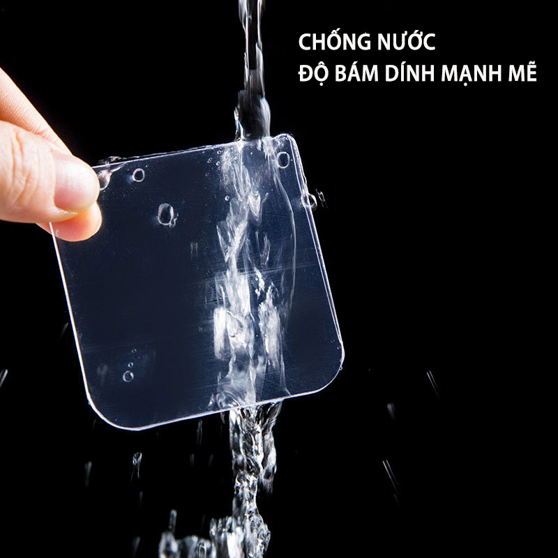Combo 10 Miếng Dán Siêu Dính 2 Mặt Nano, Móc Dán Tường Băng Dính 2 Mặt Beecook