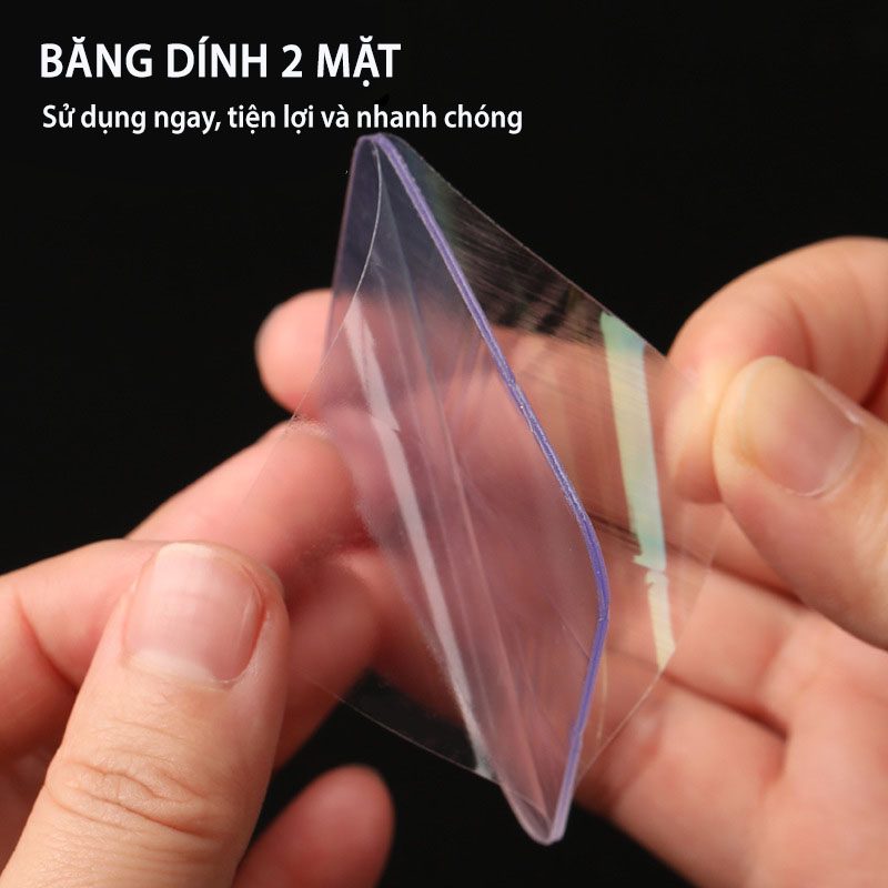 Combo 10 Miếng Dán Siêu Dính 2 Mặt Nano, Móc Dán Tường Băng Dính 2 Mặt Beecook
