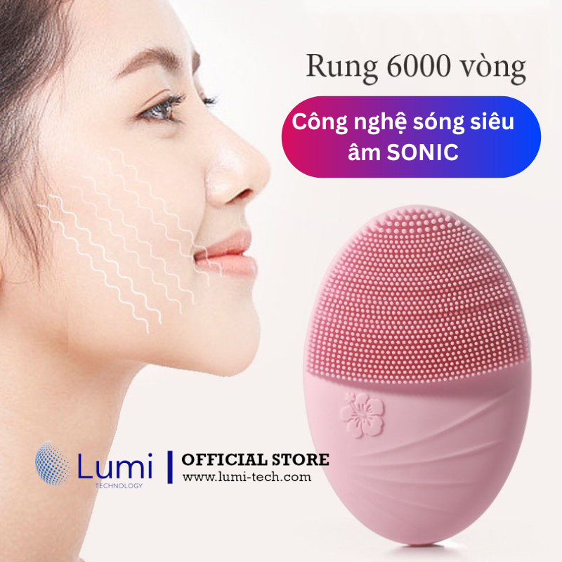 Máy Rửa Mặt Lumi Mjt - 520E Facial Cleasing Làm Sạch Sâu, Chống Nước Tuyệt Đối
