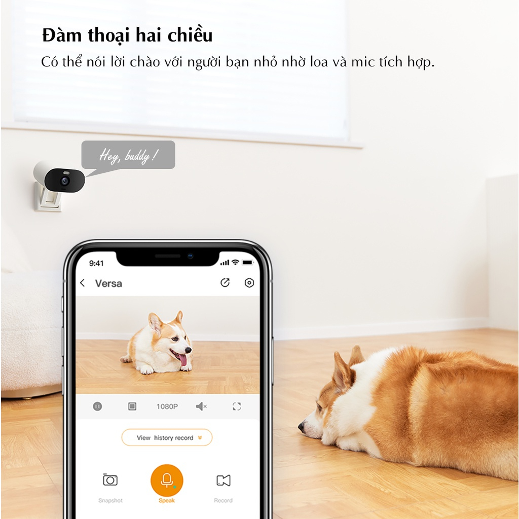 Camera Wifi IMOU VERSA C22FP 2MP Đế Nam Châm, Đàm Thoại 2 Chiều - HKT STORE