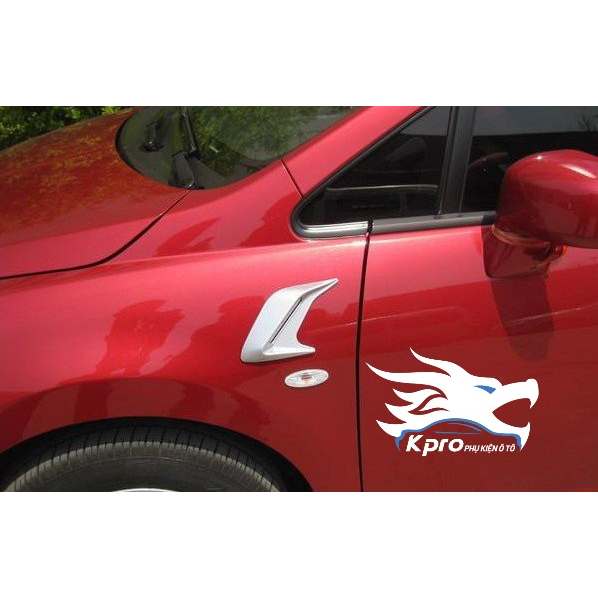 Bộ 2 miếng mang cá giả, thông gió giả chống trầy ô tô, xe hơi - Hàng Kpro chất lượng cao