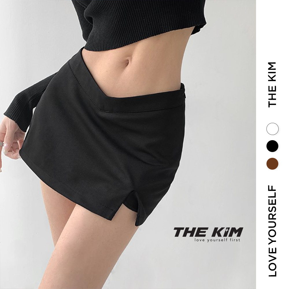 Chân váy chữ A ngắn cạp V có quần trong The Kim , chân váy body ngắn cao cạp V153 | BigBuy360 - bigbuy360.vn