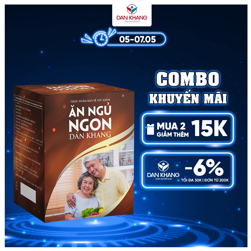 Viên Uống Ăn Ngủ Ngon Dân Khang Hộp 60 Viên