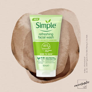 Sữa Rửa Mặt Simple Kind To Skin Refreshing Facial Wash Gel