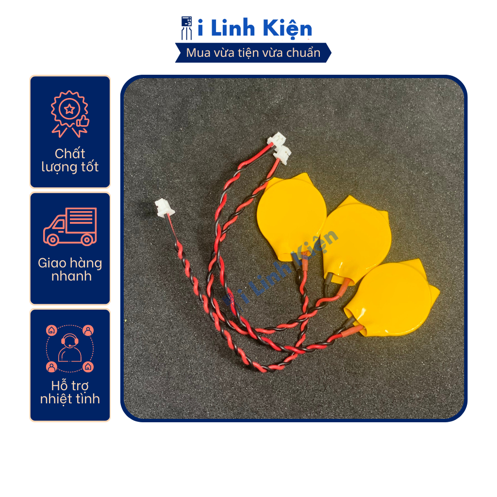 Pin cúc áo CR2032 3V liền dây chất lượng