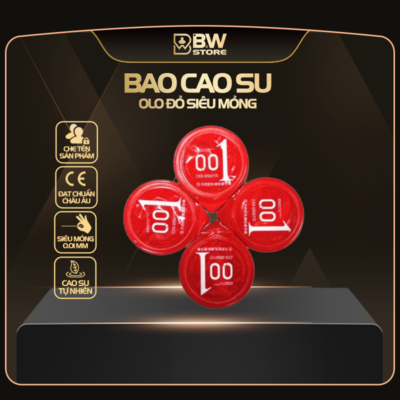 Bao cao su OLO đỏ siêu mỏng