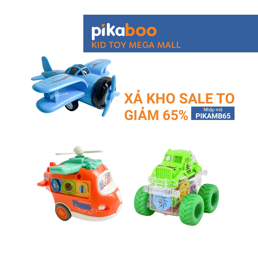 (XẢ KHO SALE 65%) Đồ chơi máy bay chạy đà Pikaboo mẫu mã đa dạng thiết kế đẹp mắt chất liệu an toàn