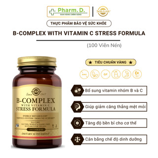 Viên Uống Solgar B-Complex With Vitamin C Stress Formula