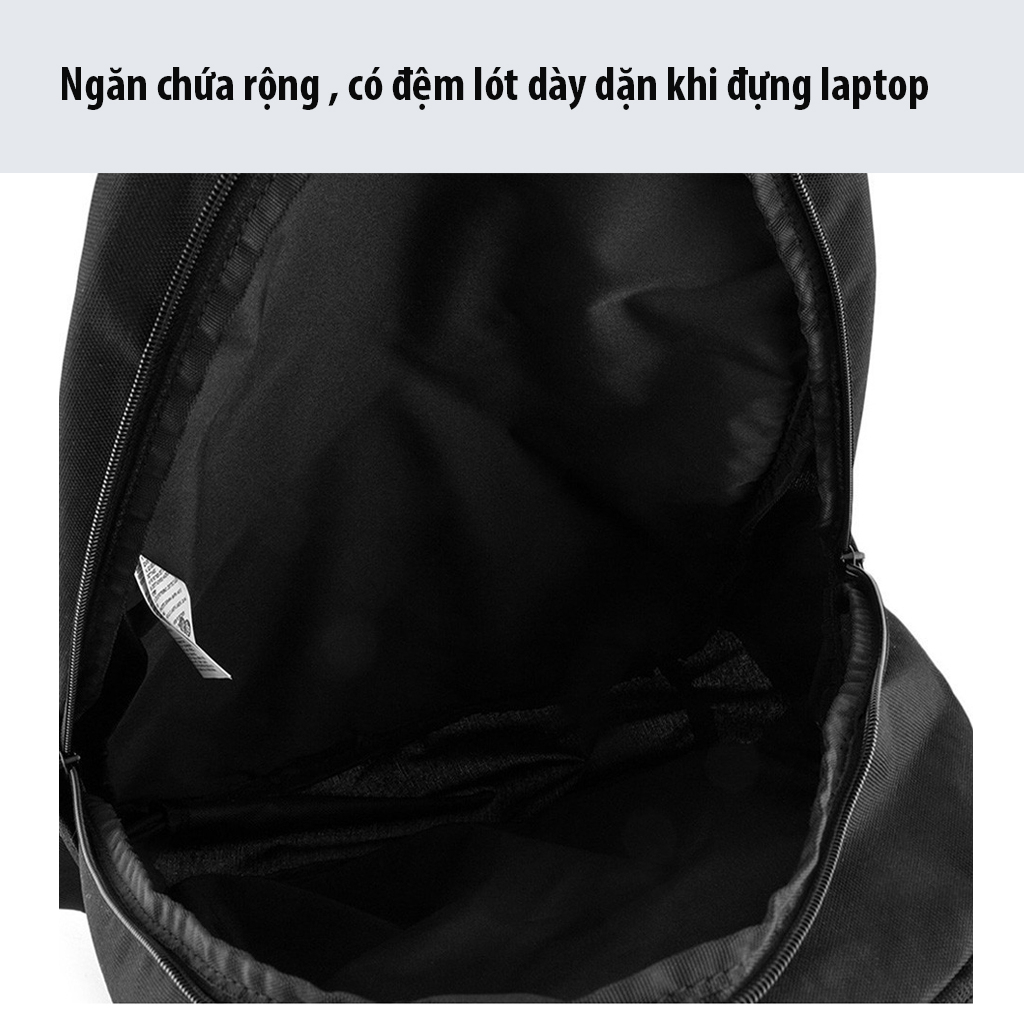 Balo NIKE thể thao vãi Polyeste chống thấm nước sức chứa lớn , Balo laptop đa năng phong cách Hàn Quốc chính hãng