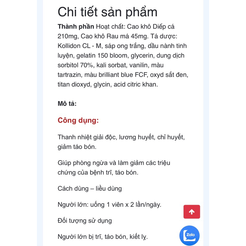 Helaf. Hộp 50 viên.
