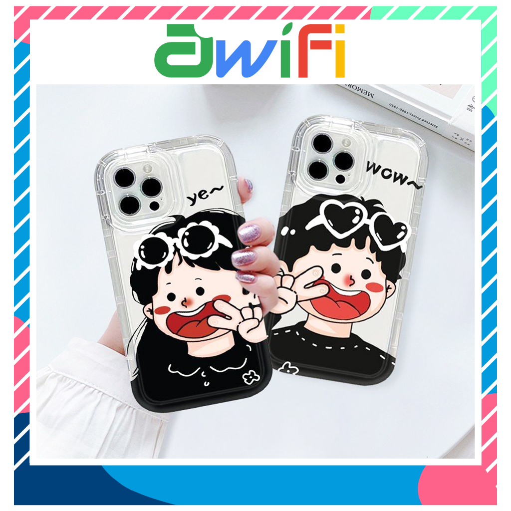 Ốp lưng iphone túi khí girl boy hi 6/6splus/7/7plus/8/8plus/x/xs/11/12/13/14/pro/max/plus/promax - Awifi Z1-4