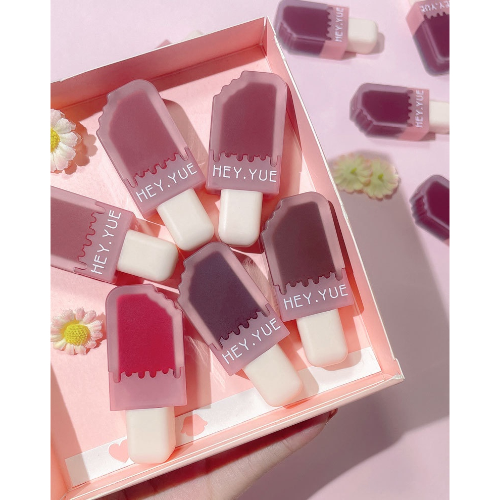 Son Kem Lì HEY.YUE, Son Hình Que Kem Ice Cream Heyyue Lip Glaze C177, Cute Hottend, Bền Màu, Nội Địa Trung - Salmon Shop