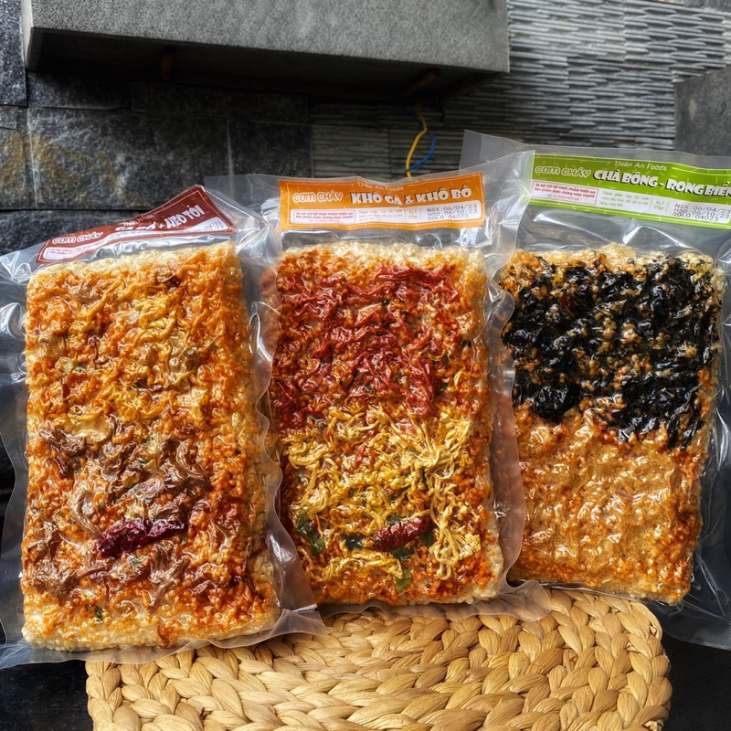 Combo 3 túi cơm cháy đủ vị