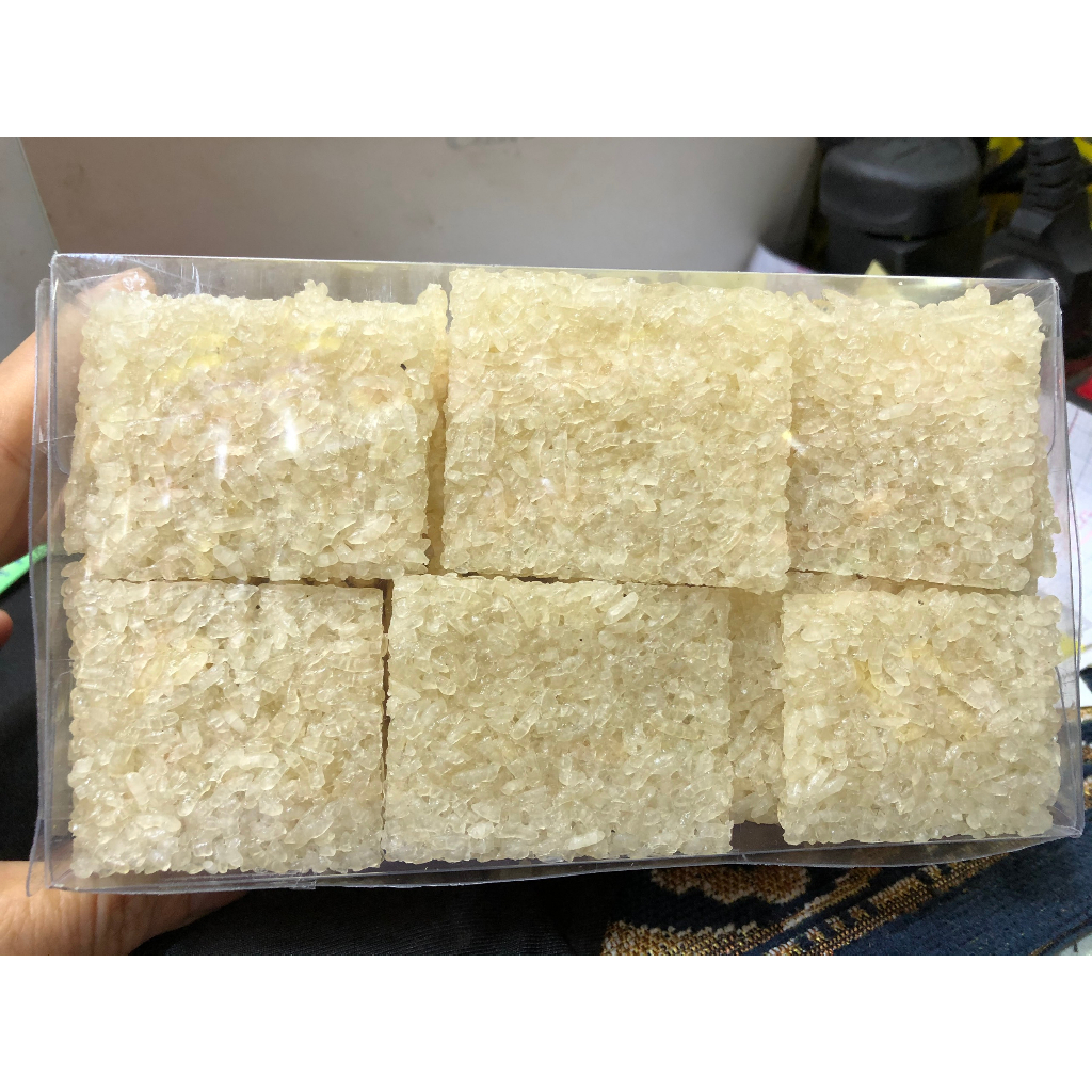 Cơm cháy nếp chưa chiên 1 kg  (hàng đóng hộp biếu khách)