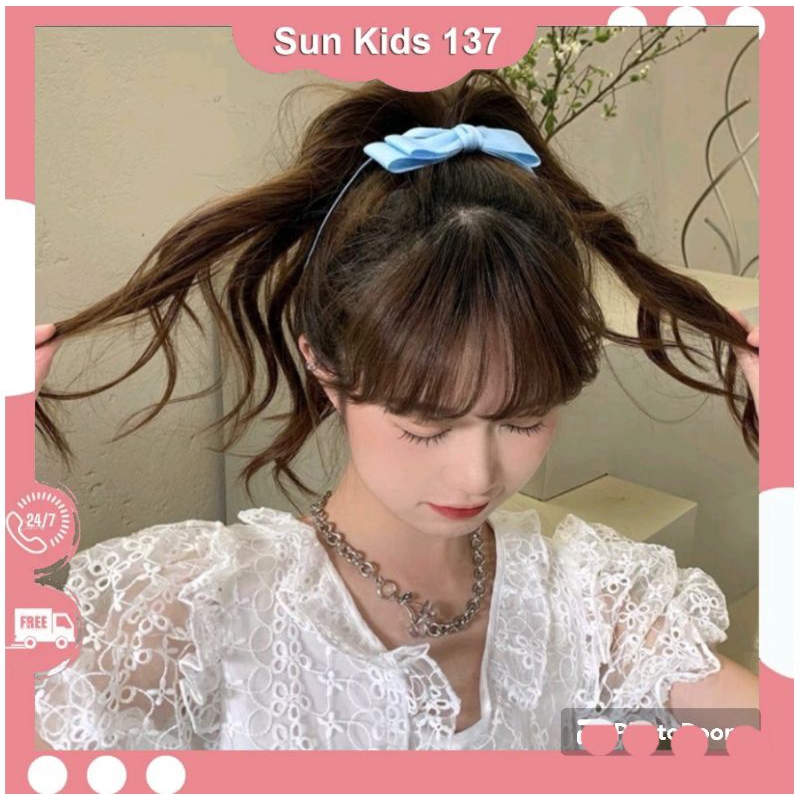 Kẹp Tóc Nơ 2 Tầng Dễ Thương Cho Nữ