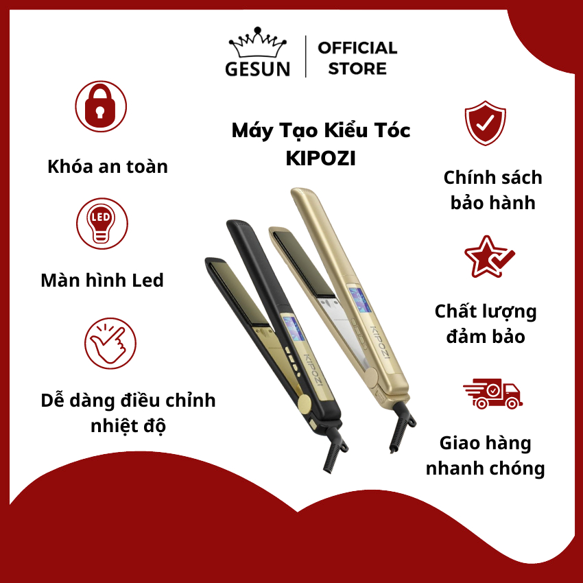 Máy Tạo Kiểu Tóc KIPOZI K137 Thiết Kế 2 Trong 1 Tiện Dụng, Máy Tạo Kiểu Tóc Tiện Lợi Mang Theo Dễ Dàng Sử Dụng An Toàn