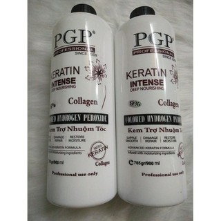Oxy trợ nhuộm thơm - Oxy PGP chống rát keratin collagen 900ml