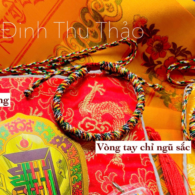 Vòng tay chỉ ngũ sắc Tây Tạng (đã được gia trì tại Ấn Độ)