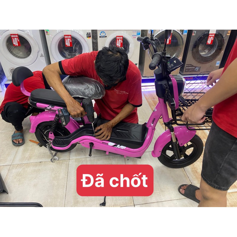 Xe điện hot girl G5, 400w, tặng kính, giỏ xe