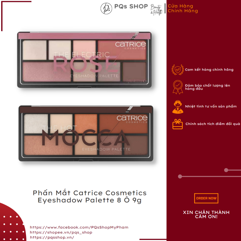 Phấn Mắt Catrice Cosmetics Eyeshadow Palette 8 Ô 9g
