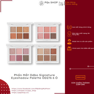 Phấn mắt odbo signature eyeshadow palette od276 6 ô
