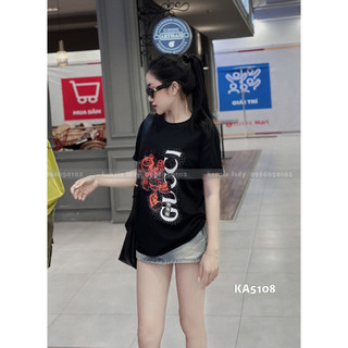 Áo Thun Nữ siêu cấp Form chuẩn Kenzia Lady- Áo Phông Cổ Tròn Tay Ngắn  Basic Cotton 100%  - KA5108