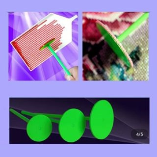 [Tặng keo 2 mặt] BỘ 3 CON LĂN TRANH ĐÍNH ĐÁ GIÚP GẮN THẲNG HƠN