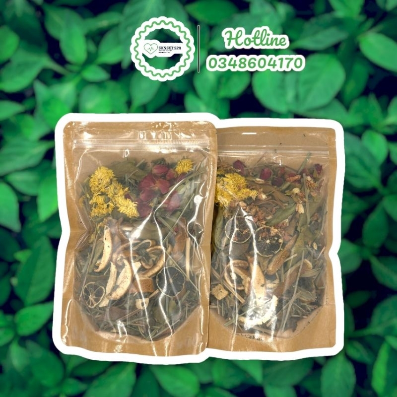 Thảo Mộc Xông Mặt Thảo Dược Thải Độc Se Khít Lỗ Chân Lông 100% Thiên Nhiên Hapu Organic 100G - 26 Vị Thảo Dược Xông Mặt