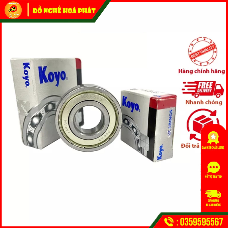 Vòng bi bạc đạn 5 kích thước 6004-6201-6203-6300-6301 ZZCM KOYO - hàng chính hãng.