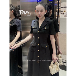 Đầm Vest Nút Vàng