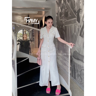Đầm Vest Nút Vàng