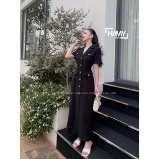Đầm Vest Nút Vàng