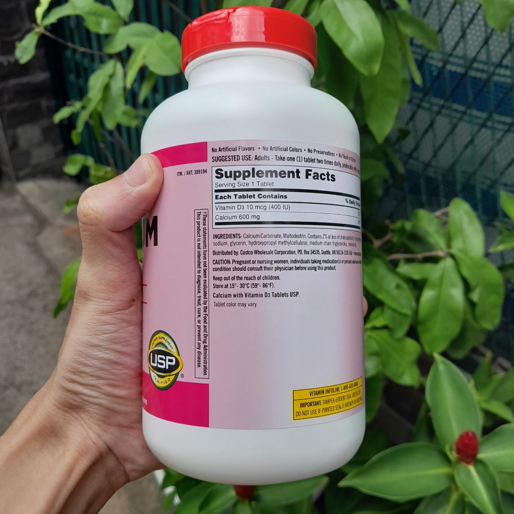 Viên Uống Bổ Sung Canxi Giúp Xương Chắc Khoẻ, Hạn Chế Loãng Xương Kirkland Calcium