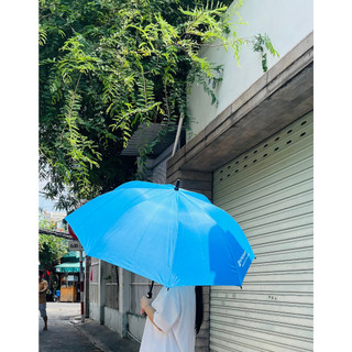 Ô dù cỡ lớn cán dài chống UV màu xanh - đường kính 1.25m (Hotel & home decor)