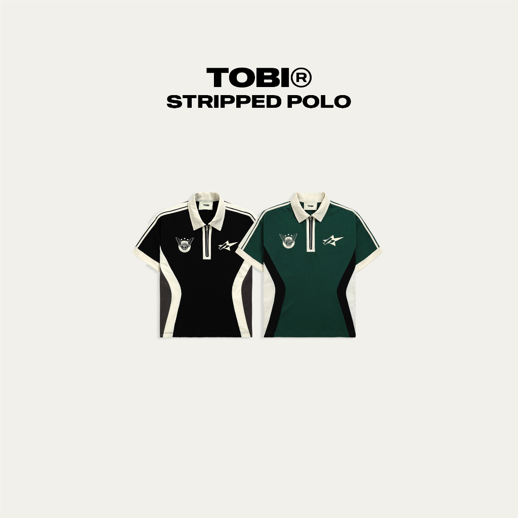 Áo Polo Kẻ Sọc Phối Màu TOBI Stripped