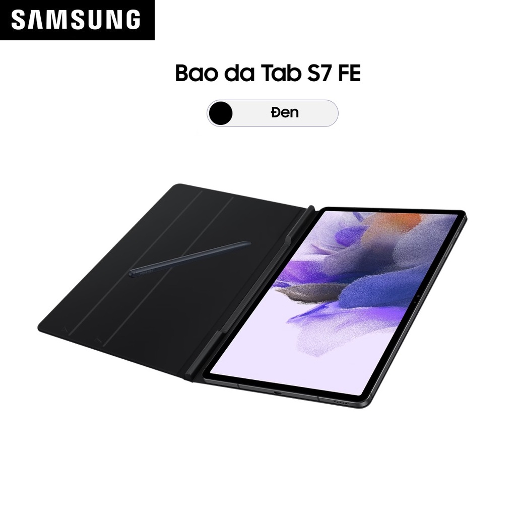 Bao Da Samsung Galaxy Tab S7 Plus / S7 FE và S8 Plus (12.4 in) Book Cover (EF-BT730) - Hàng Chính Hãng