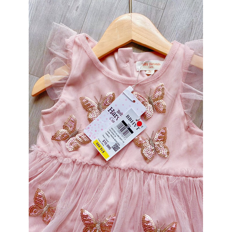 Váy công chúa đính kim sa dư xịn cho bé gái