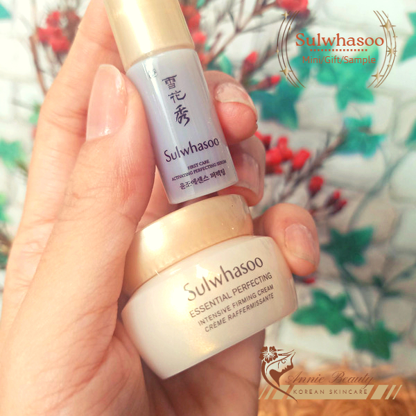 Bộ dưỡng nâng cơ, săn chắc da chuyên sâu 2sp Sulwhasoo Perfecting Renewing Kit giúp da căng mọng, mịn màng