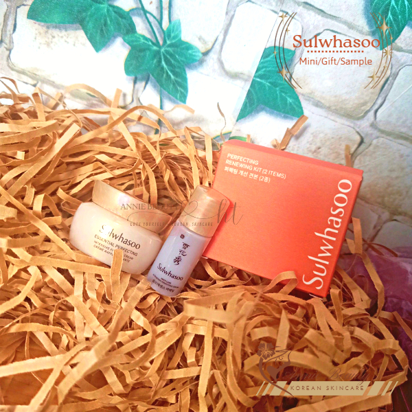 Bộ dưỡng nâng cơ, săn chắc da chuyên sâu 2sp Sulwhasoo Perfecting Renewing Kit giúp da căng mọng, mịn màng