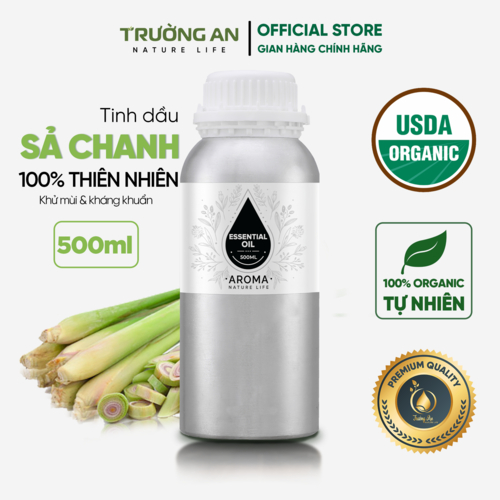Tinh dầu Sả Chanh nguyên chất TRƯỜNG AN mẫu thử 500ml/1000ml