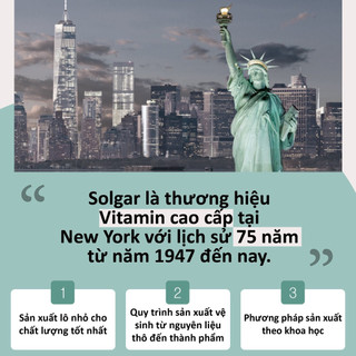 [CHÍNH HÃNG] Viên Uống Solgar B-Complex With Vitamin C Stress Formula (Hộp 100 Viên) Giảm Stress & Căng Thẳng Thần Kinh