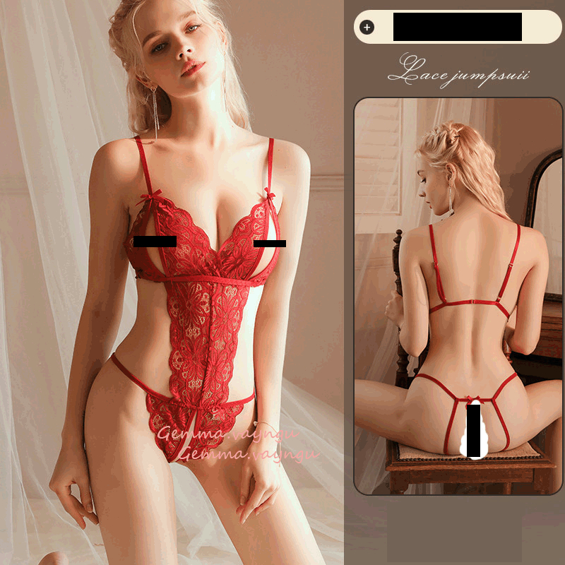 Đồ lót sexy - bodysuit bộ liền thân dây phối ren siêu sexy xẻ ngực, xẻ đáy S7 | BigBuy360 - bigbuy360.vn