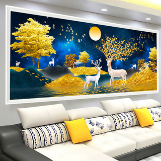 Tranh gắn đá đính kín toàn bộ Hưu Chiêu Tài