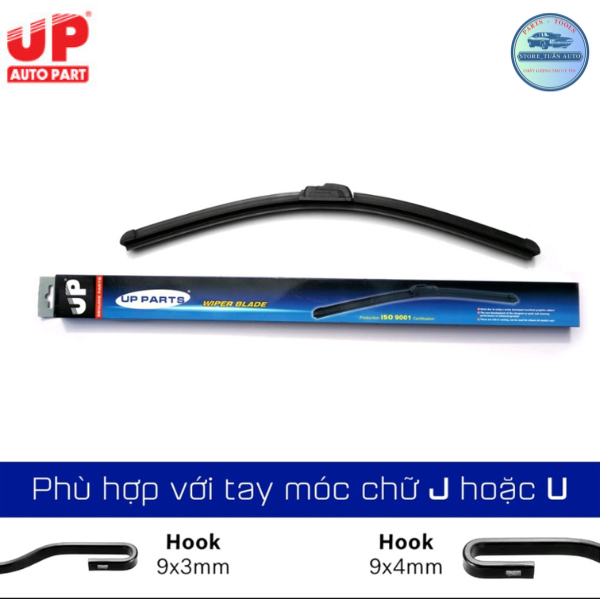 Gạt mưa ô tô VINFAST Fadil, VFe34 Xương mềm Silicone UP PARTS CHÍNH HÃNG