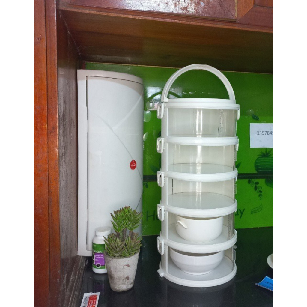 Bộ Lồng Bàn 5 Tầng Có Quai Sách, Có lỗ thông hơi Mẫu mới
