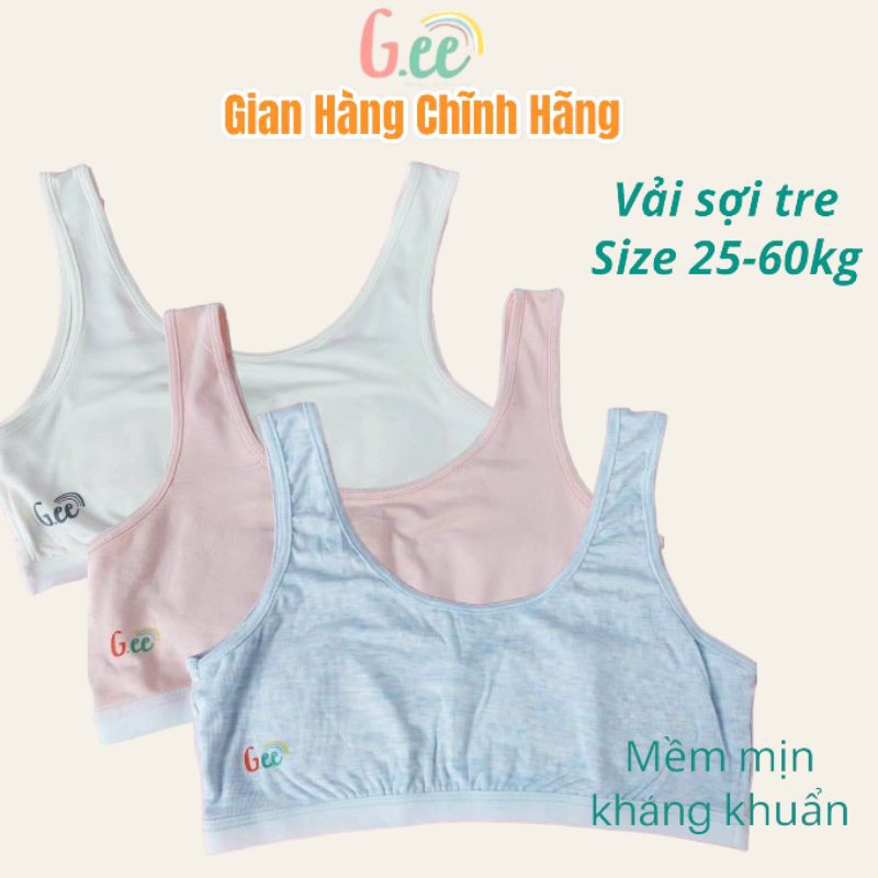 Áo Lót Bé Gái, Áo Lá Cho Học Sinh Vải Sợi Tre Và Sợi Sồi Cao Cấp Từ 25kg - 60kg
