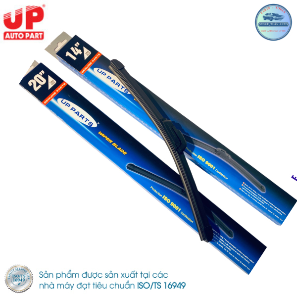 Gạt mưa ô tô VINFAST Fadil, VFe34 Xương mềm Silicone UP PARTS CHÍNH HÃNG