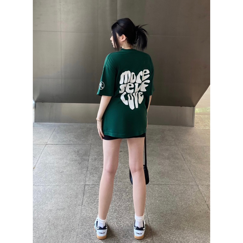 REUNION Áo Thun Oversize Green SLC