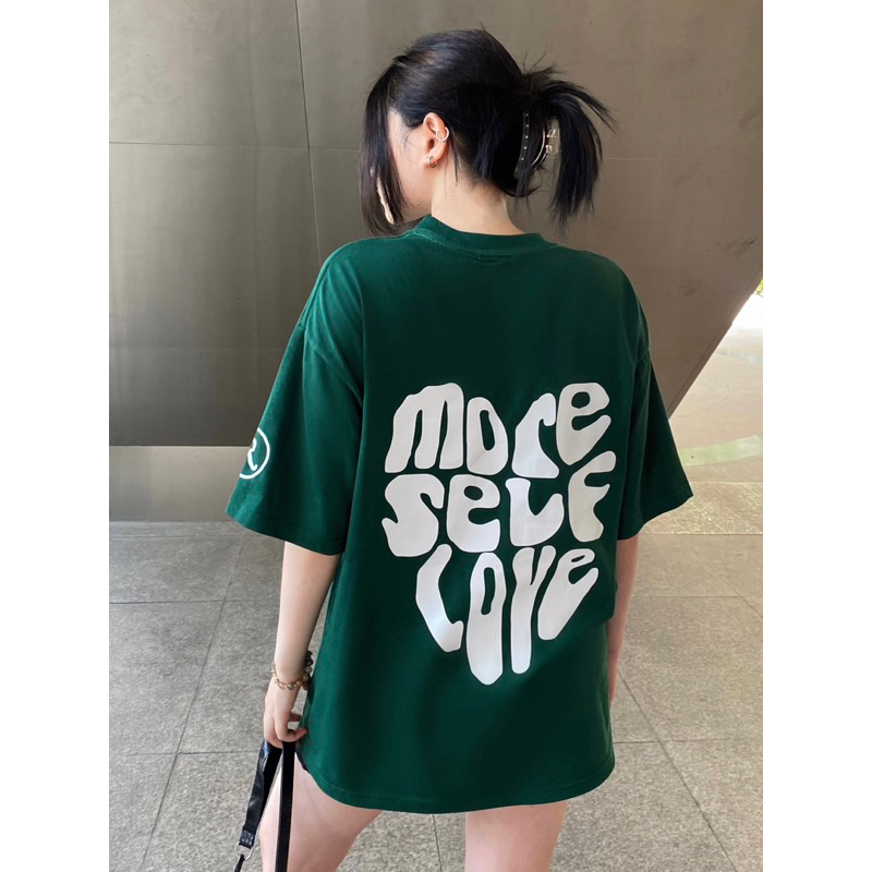 REUNION Áo Thun Oversize Green SLC